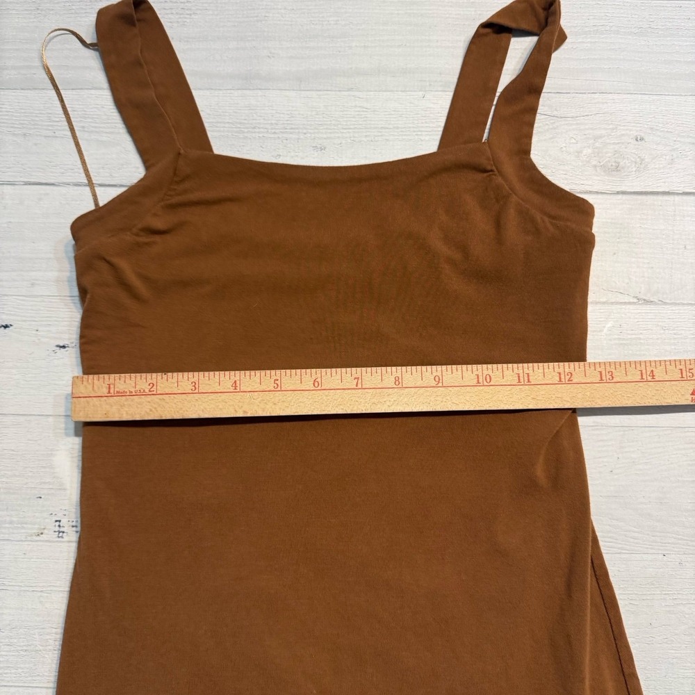 Good American 90s Tank Dress in Rust size 1 small - Picture 6 of 12